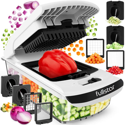 Fullstar Pro 8 in 1 Vegetable Chopper Mandoline Slicer with Storage Container