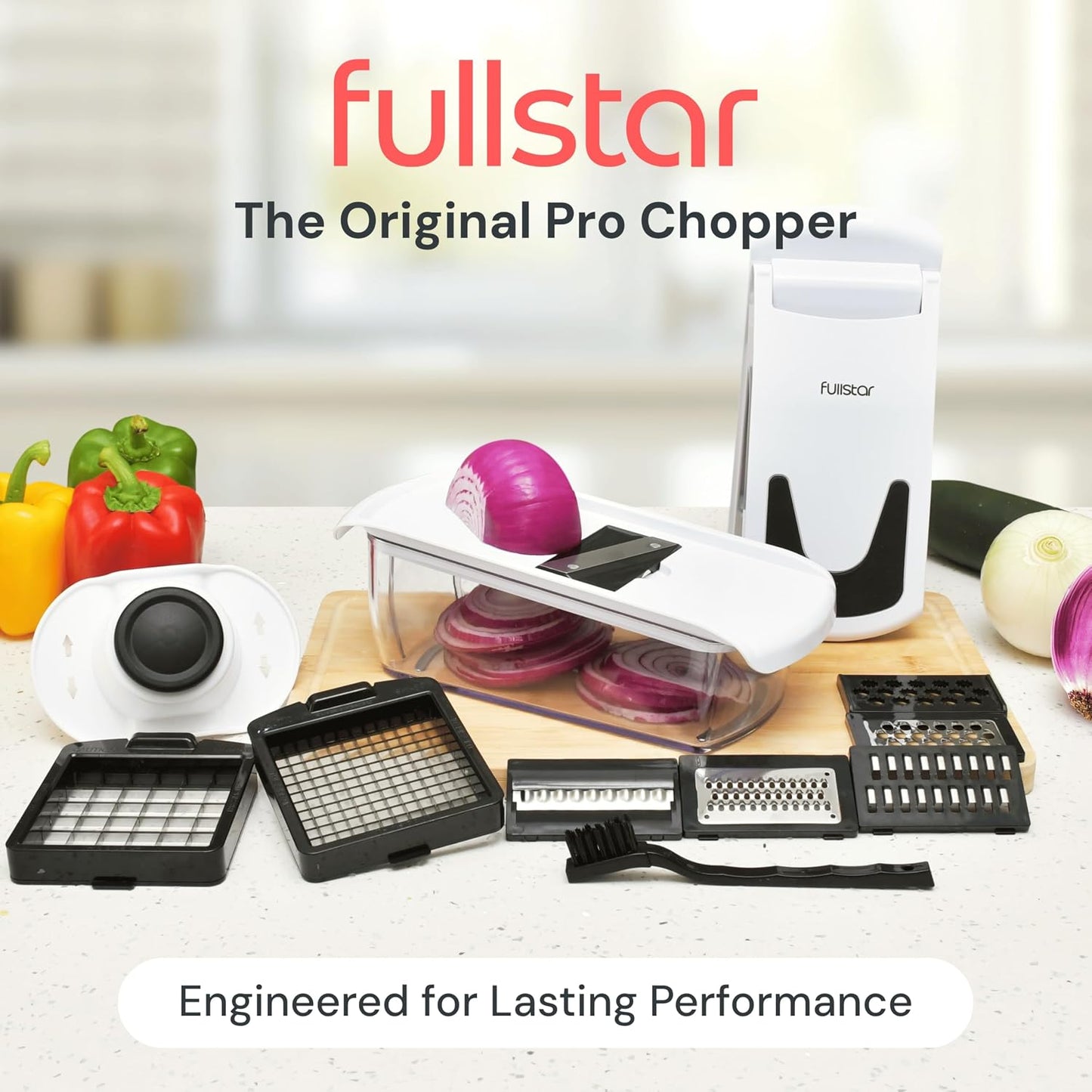 Fullstar Pro 8 in 1 Vegetable Chopper Mandoline Slicer with Storage Container