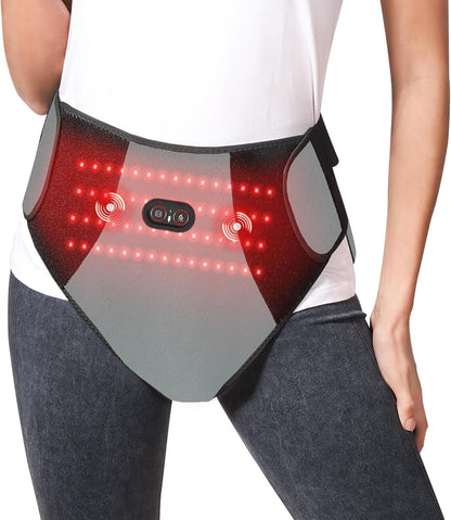 Wireless Period Heating Pad with Vibration Massage for Cramp Pain Relief
