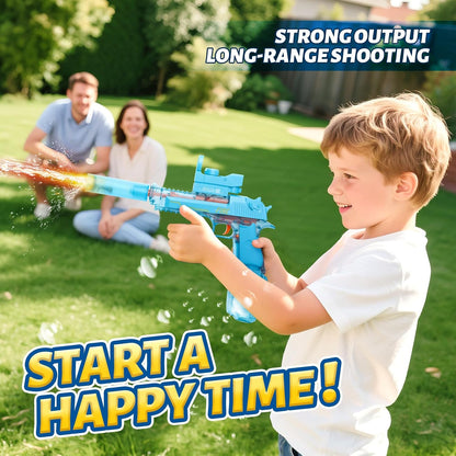 Automatic Electric Water Blaster Toy - High Capacity Water Soaker with Dual Rechargeable Batteries & LED Light Up, Outdoor Pool Toys for Kids Adults