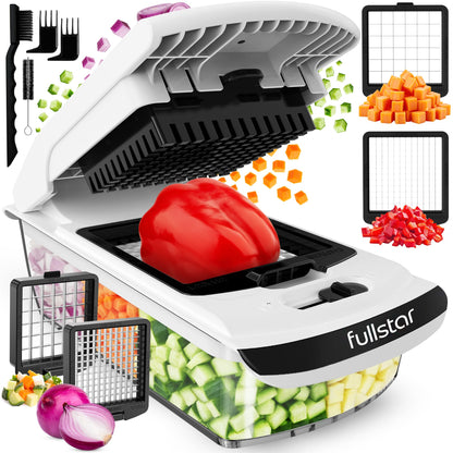 Fullstar Pro 8 in 1 Vegetable Chopper Mandoline Slicer with Storage Container