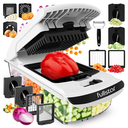 Fullstar Pro 8 in 1 Vegetable Chopper Mandoline Slicer with Storage Container