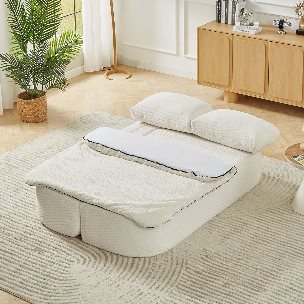 Convertible Sleeper Sofa, Modern Folding Futon Floor Foam Compression Sofa Bed Couch for Living Room Bedroom ApartmentConvertible Sleeper