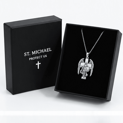 925 Sterling Silver Patron Saint Amulet Necklace - Yptuan