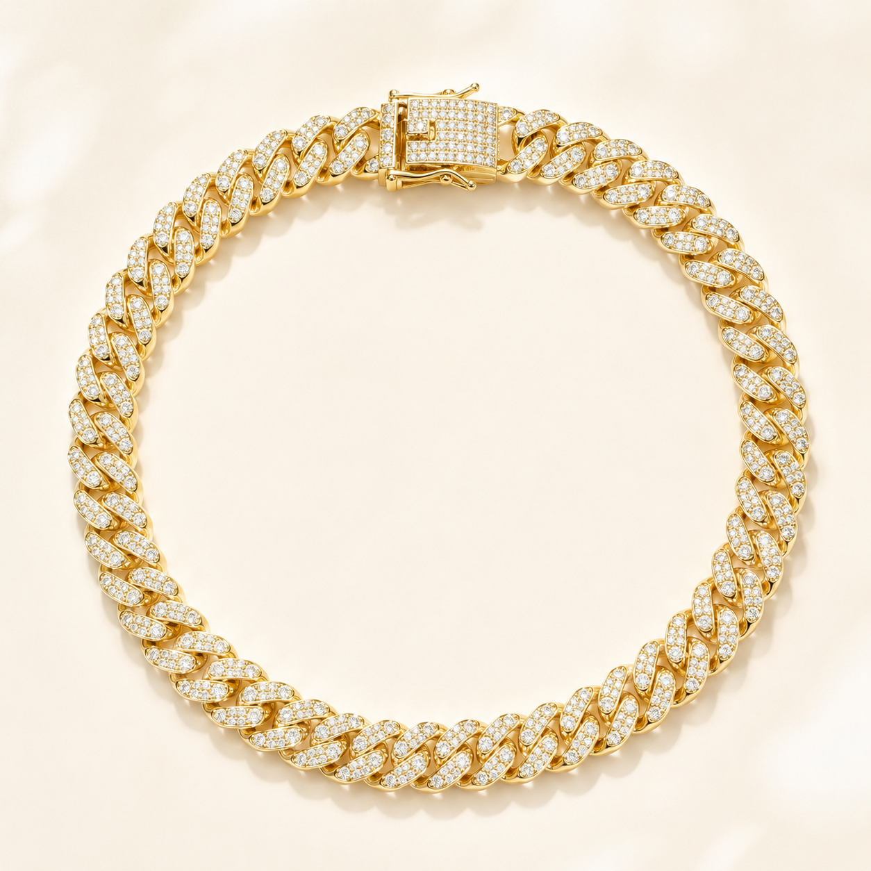 13mm Iced Out Miami Cuban Link Chain, 5A+ CZ Hip Hop Necklace
