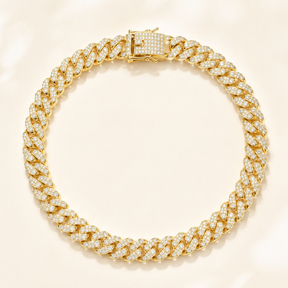 13mm Iced Out Miami Cuban Link Chain, 5A+ CZ Hip Hop Necklace