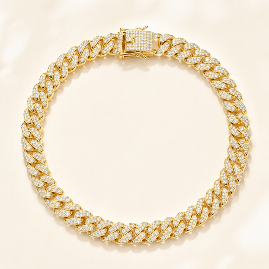 13mm Iced Out Miami Cuban Link Chain, 5A+ CZ Hip Hop Necklace