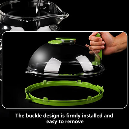 Microwave Splatter Cover | Clear Food Lid with Handle