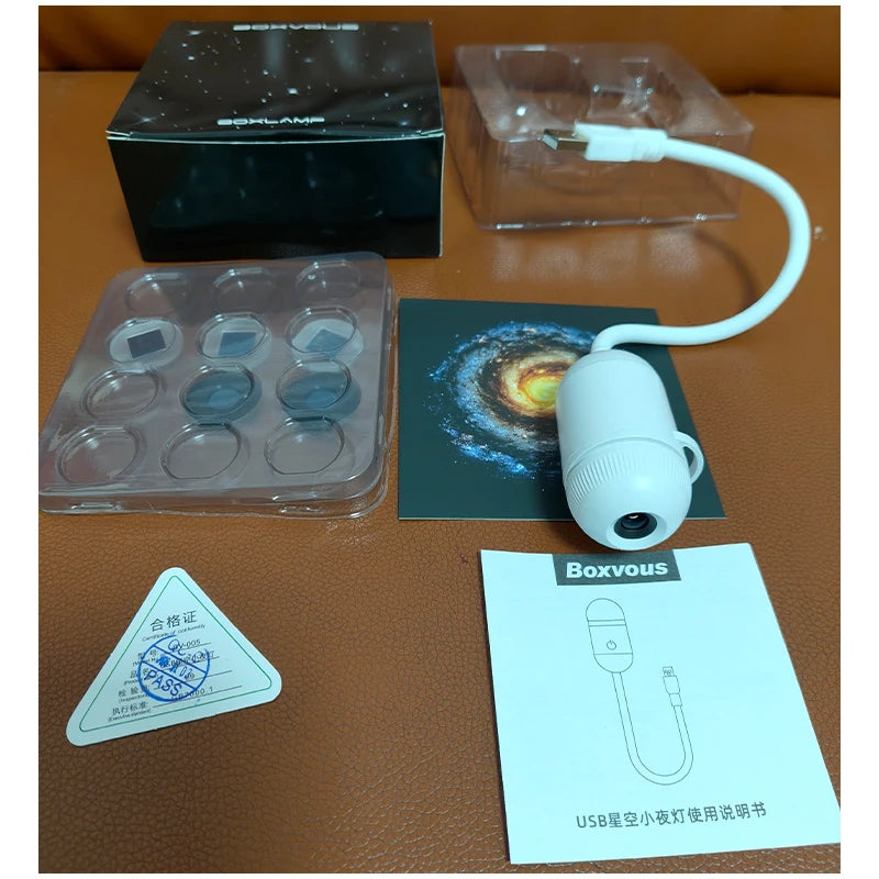 USB Mini Star Galaxy Projector Night Light for Car & Bedroom