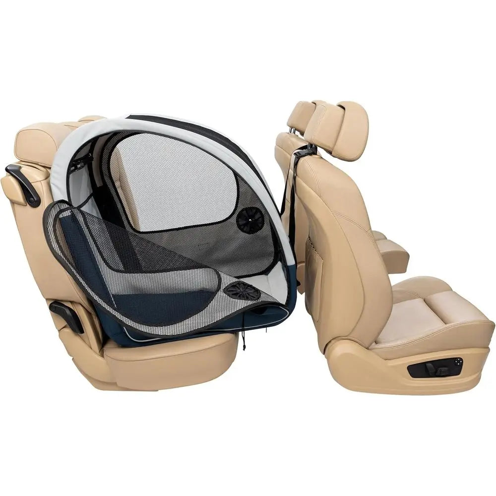 Collapsible Mesh Pet Travel Carrier for Car Travel