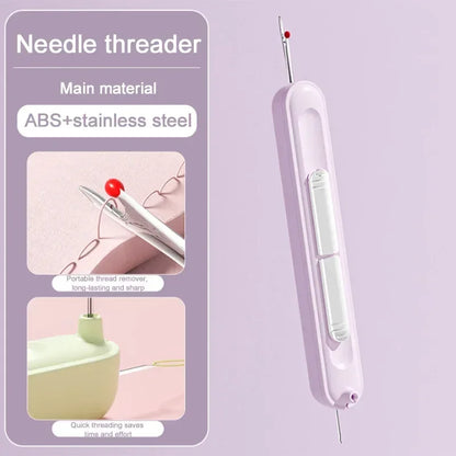 2 In 1 Multi-Function Needle Threader Hand Sewing Tool