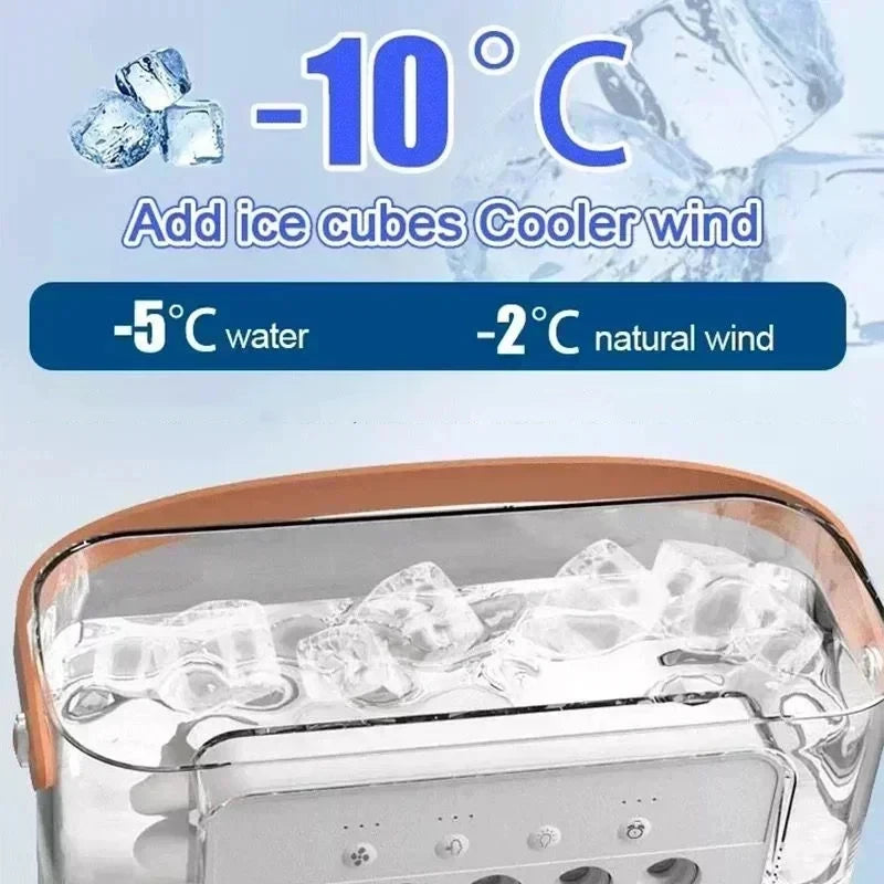 3-in-1 Portable Air Cooler Fan, Humidifier & LED Night Light