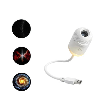USB Mini Star Galaxy Projector Night Light for Car & Bedroom