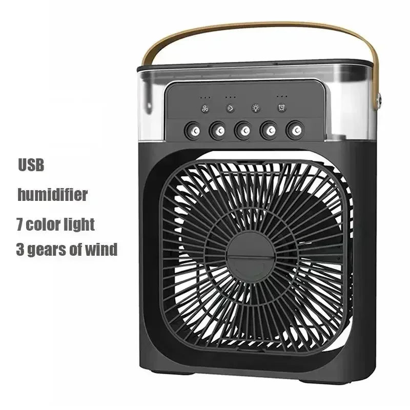 3-in-1 Portable Air Cooler Fan, Humidifier & LED Night Light