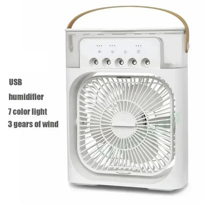 3-in-1 Portable Air Cooler Fan, Humidifier & LED Night Light