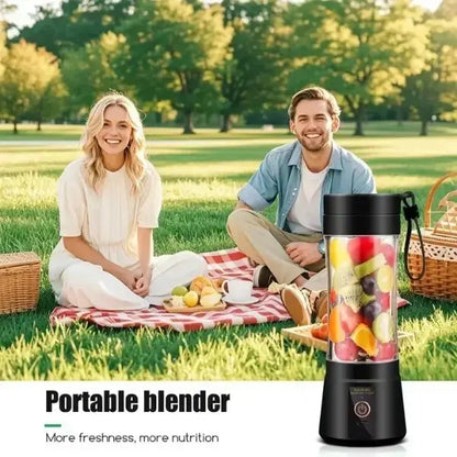 【Newly upgraded thicker version】Mini Portable Juicer Blender Cup USB-Rechargeable Mini Fruit & Vegetable Blender for Personal Smoothies Compact All-in-One Professional Blender Leak Proof Design Puree Maker Juicy Fruits Quality juicers machines fresh juice