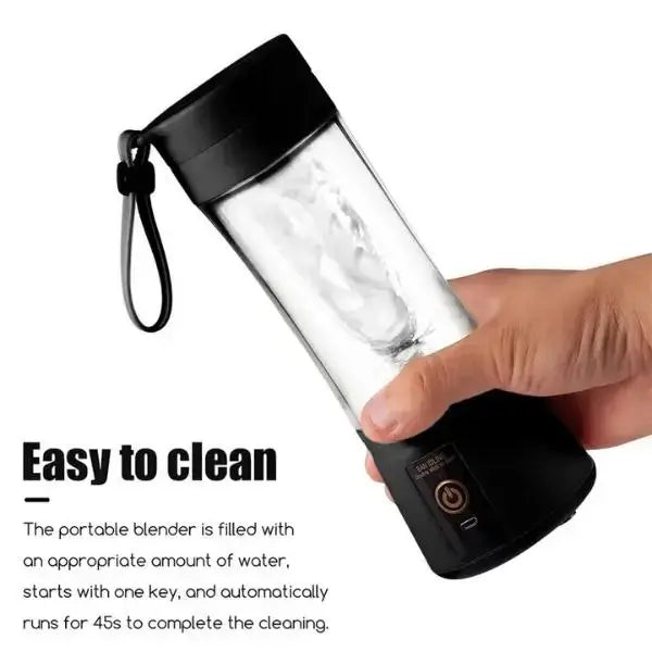 【Newly upgraded thicker version】Mini Portable Juicer Blender Cup USB-Rechargeable Mini Fruit & Vegetable Blender for Personal Smoothies Compact All-in-One Professional Blender Leak Proof Design Puree Maker Juicy Fruits Quality juicers machines fresh juice