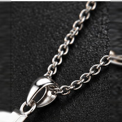 925 Sterling Silver Patron Saint Amulet Necklace