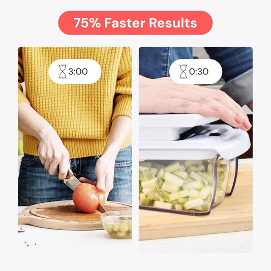Fullstar Pro 8 in 1 Vegetable Chopper Mandoline Slicer with Storage Container - QuicklyJoy Official Site